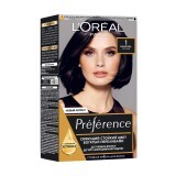 Стойкая краска для волос L'Oreal Paris Recital Preference 1.0 Неаполь Черный, 174 мл