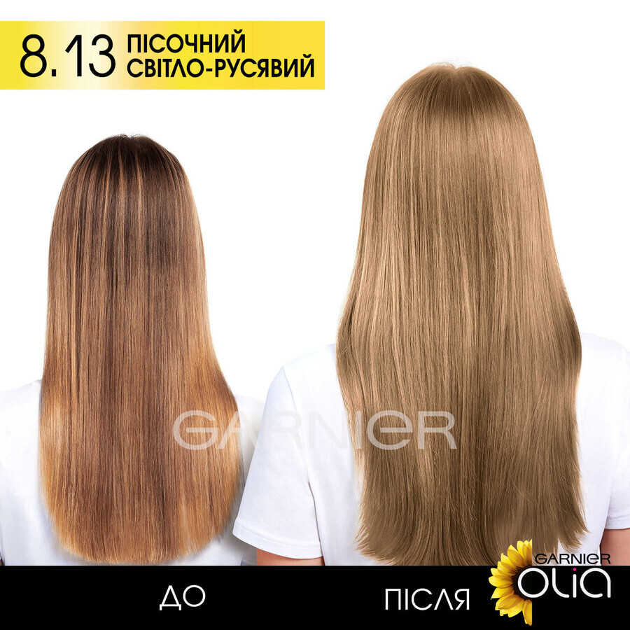 Краска для волос Garnier Olia Базовая линейка оттенок 8.13 Песочный светло-русый 112 мл: цены и характеристики