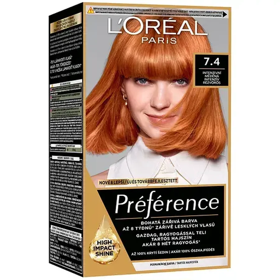 Стійка гель-фарба для волосся L'Oreal Paris Recital Preference 74 Інтенсивний мідний, 174 мл: ціни та характеристики