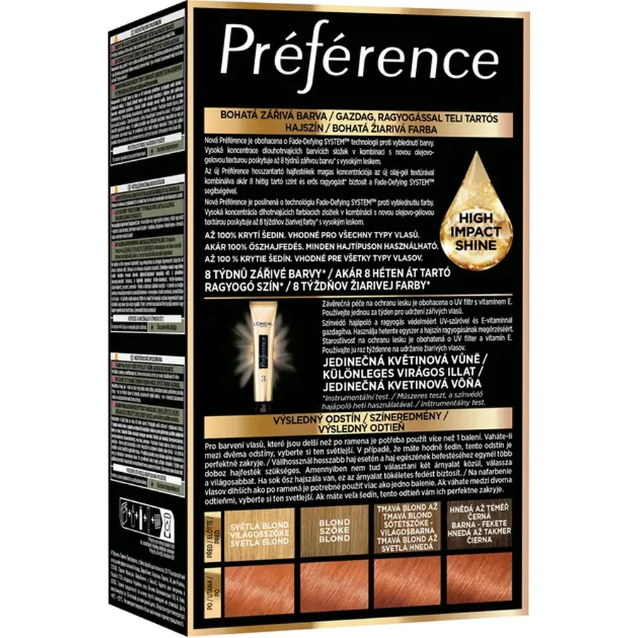 Стійка гель-фарба для волосся L'Oreal Paris Recital Preference 74 Інтенсивний мідний, 174 мл: ціни та характеристики