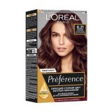 Стойкая гель-краска для волос L'Oreal Paris Recital Preference 6.21 - Перламутровый светло-каштановый 1 шт