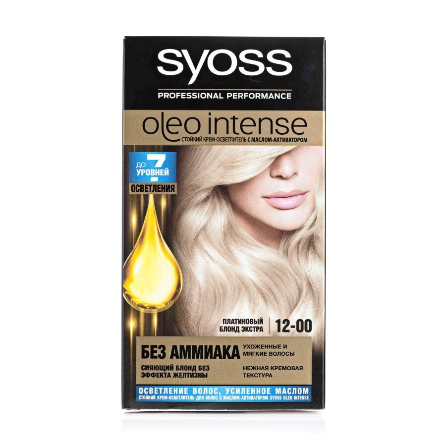 Краска для волос SYOSS Oleo Intense 12-00 Платиновый блонд экстра 115 мл: цены и характеристики