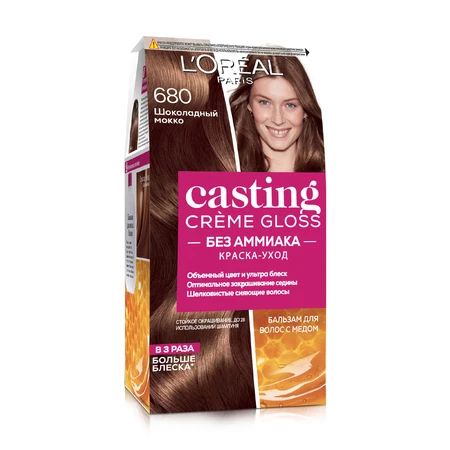 Крем-краска для волос без аммиака L'Oreal Paris Casting Creme Gloss 680 - Шоколадный мокко 120 мл: цены и характеристики