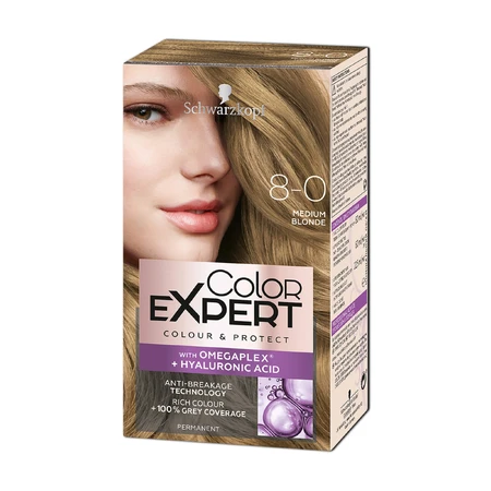 Стійка крем-фарба з гіалуроновою кислотою Color Expert 8-0 Натуральний русявий, 142.5 мл: ціни та характеристики
