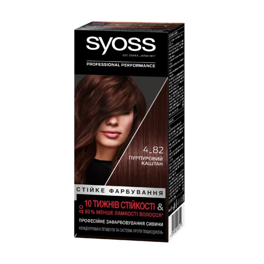 Краска для волос SYOSS SalonPlex 4-82 Пурпурный каштановый 115 мл: цены и характеристики