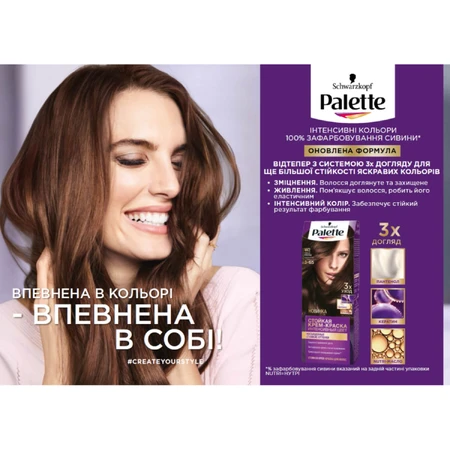 Фарба для волосся Palette ICC 5-46 Глянцевий каштановий 110 мл: ціни та характеристики