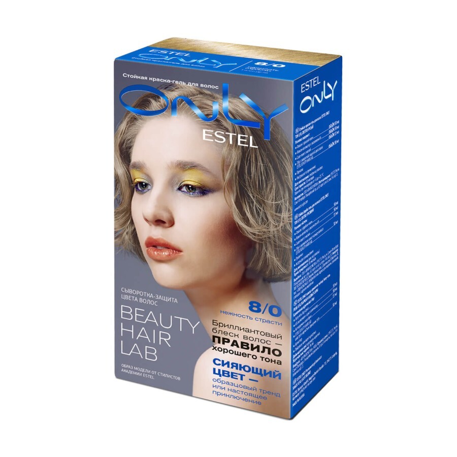 Гель-краска для волос Estel Only 8.0 Светло-русый: цены и характеристики