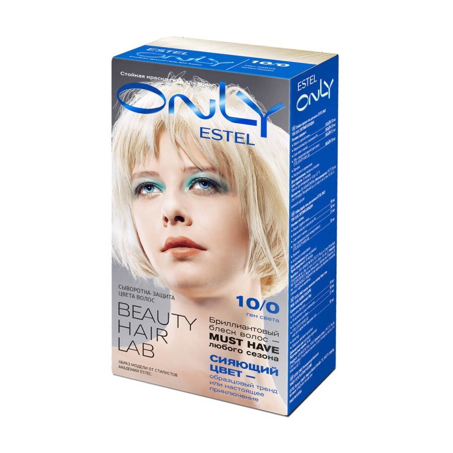 Гель-краска для волос Estel Only 10.0 Светлый блондин: цены и характеристики