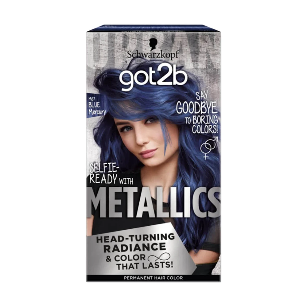 Крем-фарба Got2b by Schwarzkopf Metallics M67 Синій Меркурій 142.5 мл: ціни та характеристики