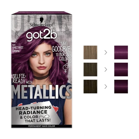 Крем-краска Got2b by Schwarzkopf Metallics M69 Аметистовый Хром 142.5 мл: цены и характеристики