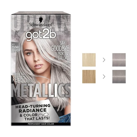 Крем-краска Got2b by Schwarzkopf Metallics M71 Серебристый Металлик 142.5 мл: цены и характеристики