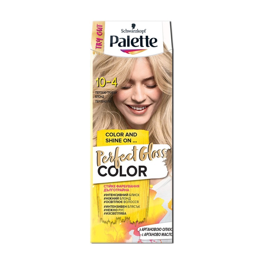 Краска для волос Palette Perfect Gloss Color 10-4 Перламутровый блонд с аргановым маслом 70 мл: цены и характеристики