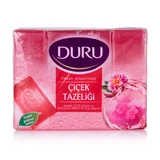 Мыло твердое Duru Fresh Sensations Цветочное Облако экопак, 4х150 г