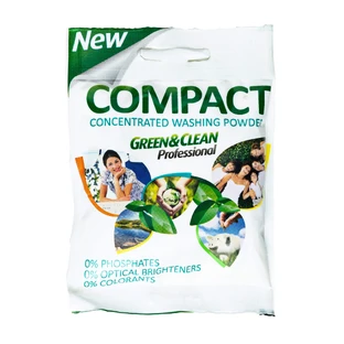 Стиральный порошок Green&Clean Professional безфосфатний для цветных и белых тканей, 50 г