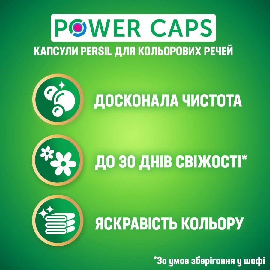 Капсулы для стирки Persil Power Caps Color, 26 циклов стирки, 26 шт: цены и характеристики