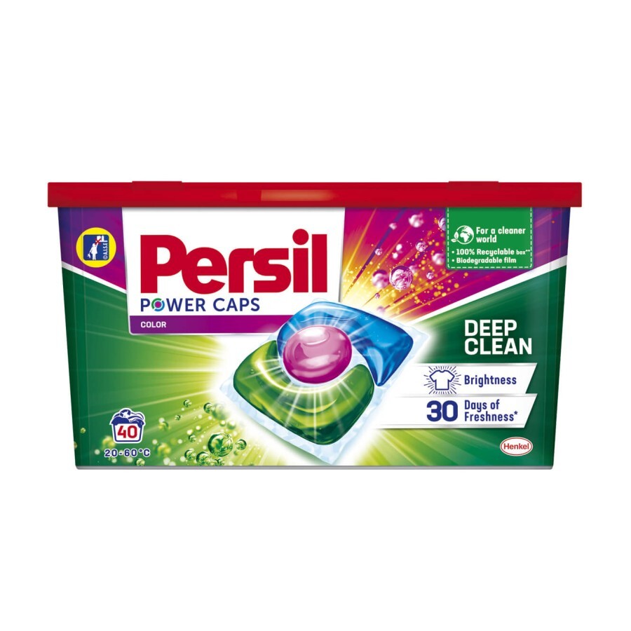 Капсули для прання Persil Power Caps Color, 40 циклів прання, 40 шт: ціни та характеристики