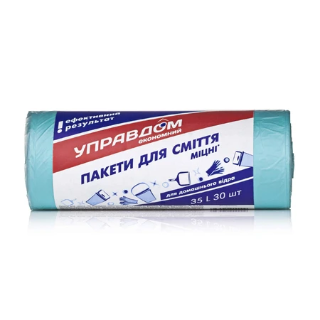 Пакеты для мусора Управдом бирюза 35л, 30 шт: цены и характеристики