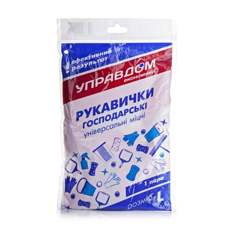 Перчатки Управдом виниловые L 1 пара: цены и характеристики