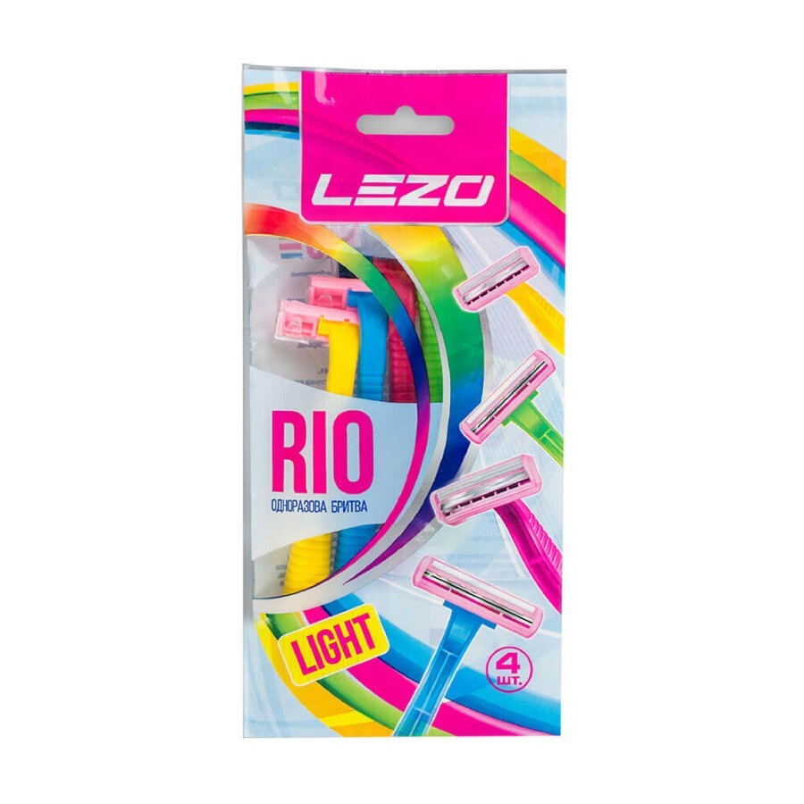 Станок для бритья Lezo Rio женский одноразовый, 4 шт: цены и характеристики
