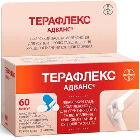 Терафлекс Адванс капс. фл. №60: цены и характеристики