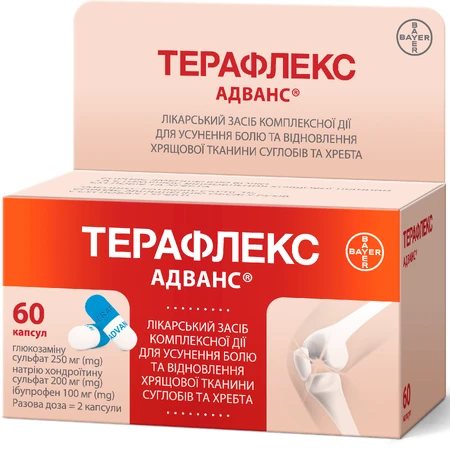 Терафлекс Адванс капс. фл. №60: цены и характеристики