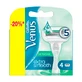 Змінні картриджі для гоління Gillette Venus Smooth Sensitive жіночі, 4 шт