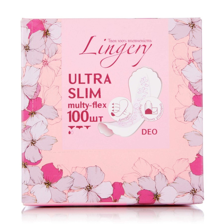 Прокладки щоденні Lingery Ultra Slim Multy-flex Deo в індивідуальній упаковці, 100 шт: ціни та характеристики