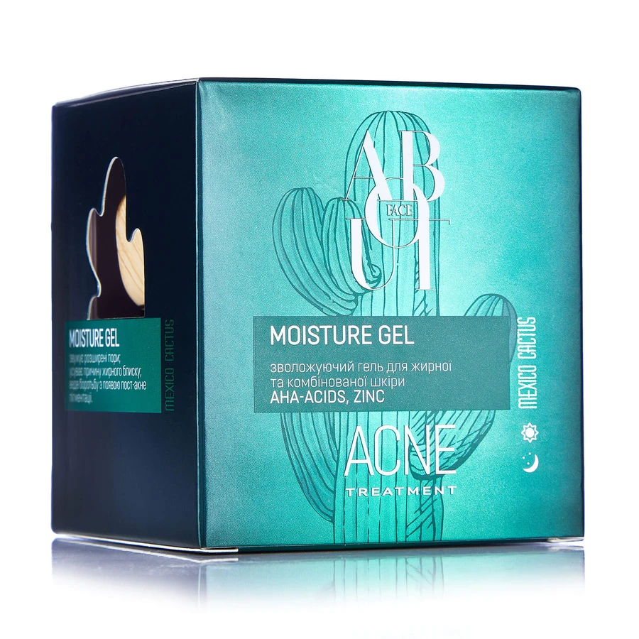 Увлажняющий гель для лица ABOUT face Acne Treatment с экстрактом мексиканского кактуса, 50 мл: цены и характеристики