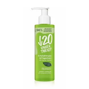 Гель для вмивання Under Twenty Anti Acne Sensetive Washing Gel з антибактерільним ефектом для чутливої шкіри, 200 мл