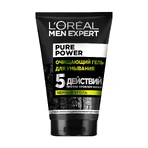 Очищающий гель для кожи лица L'Oreal Paris Men Expert Pure Power мужской, 100 мл: цены и характеристики