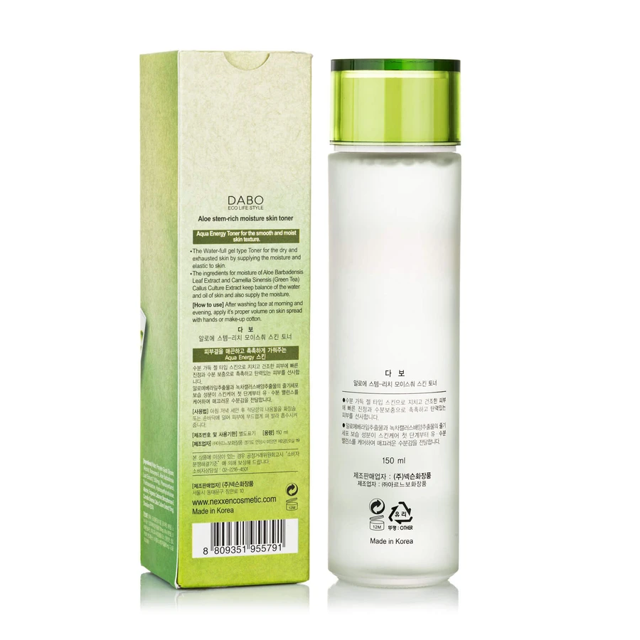 Тонік для обличчя Dabo Aloe Stem-Rich Moisture Skin Toner Зволожувальний, 150 мл: ціни та характеристики