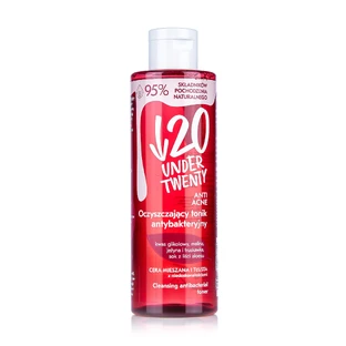 Очищающувальний тонік для обличчя Under Twenty Anti Acne! Active Detoxifying Tonic антибактеріальний, 200 мл