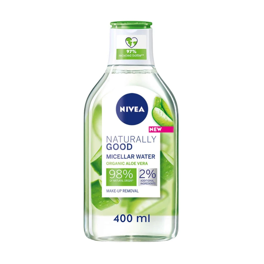 Мицеллярная вода для снятия макияжа Nivea Naturally Good с алоэ вера, 400 мл: цены и характеристики