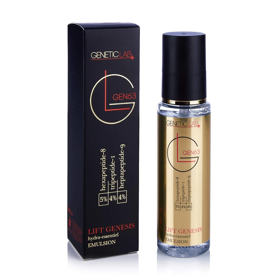 Гидроэфирная эмульсия GEN 63 Genetic Lab+ Lift Genesis Hydra-Essentiel Emulsion с пептидами, 100 мл: цены и характеристики