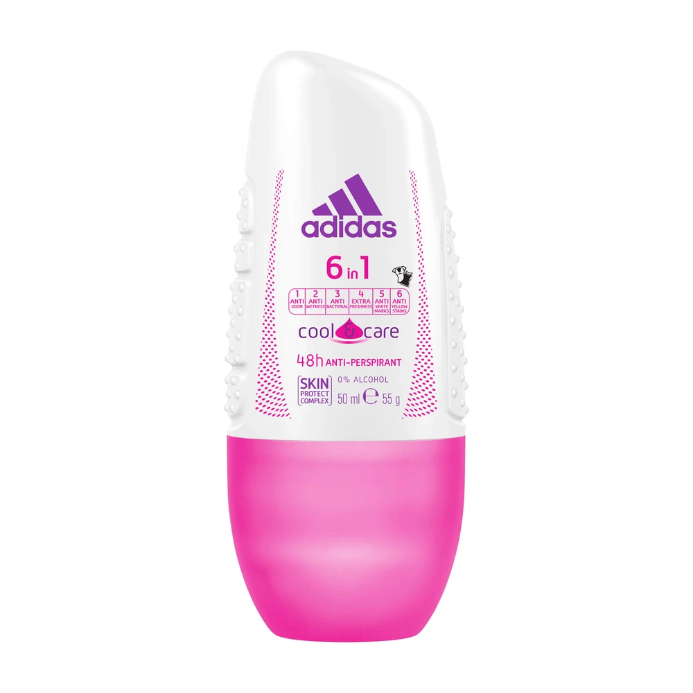 Кульковий антиперспірант жіночий Adidas 6 в 1, 50 мл: ціни та характеристики