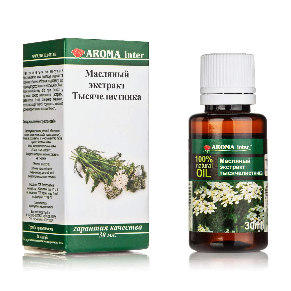 Масляный экстракт Aroma Inter Тысячелистника, 30 мл: цены и характеристики