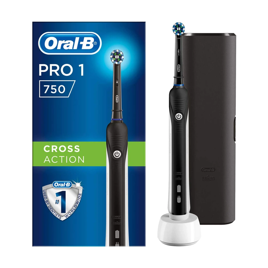 Электрическая зубная щетка Oral-B Pro750 CrossAction D16.513.UX Black + футляр, 1 шт: цены и характеристики