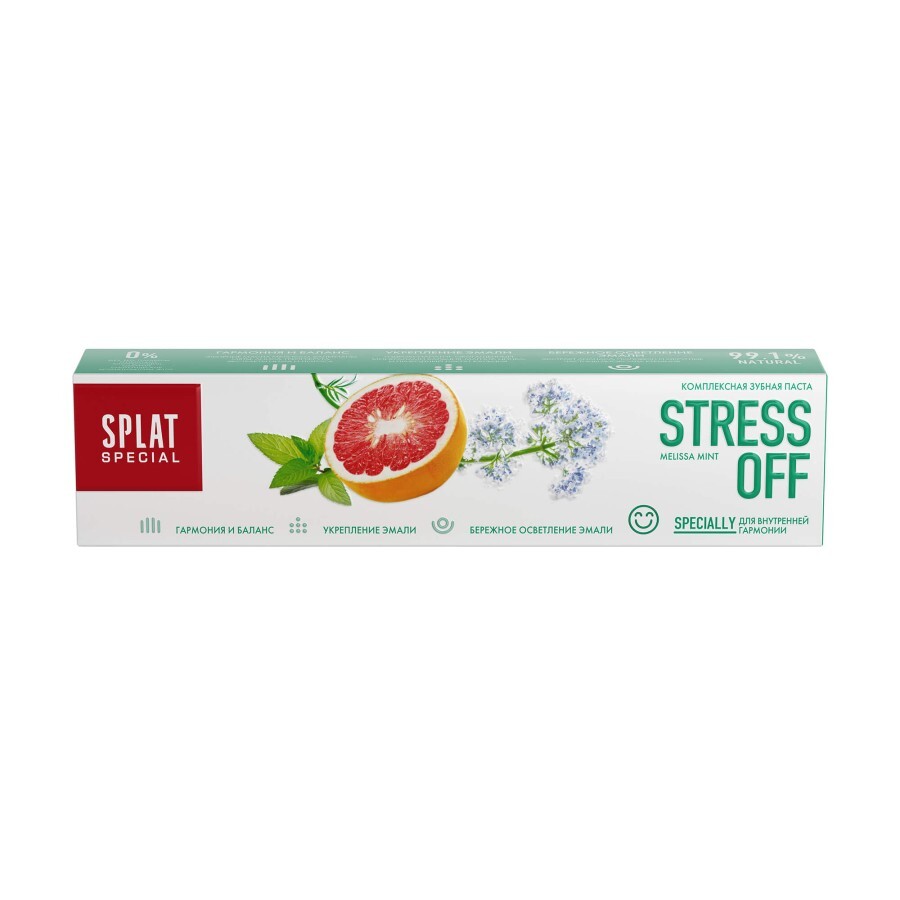 Зубная паста Splat Special Stress Off, 75 мл: цены и характеристики