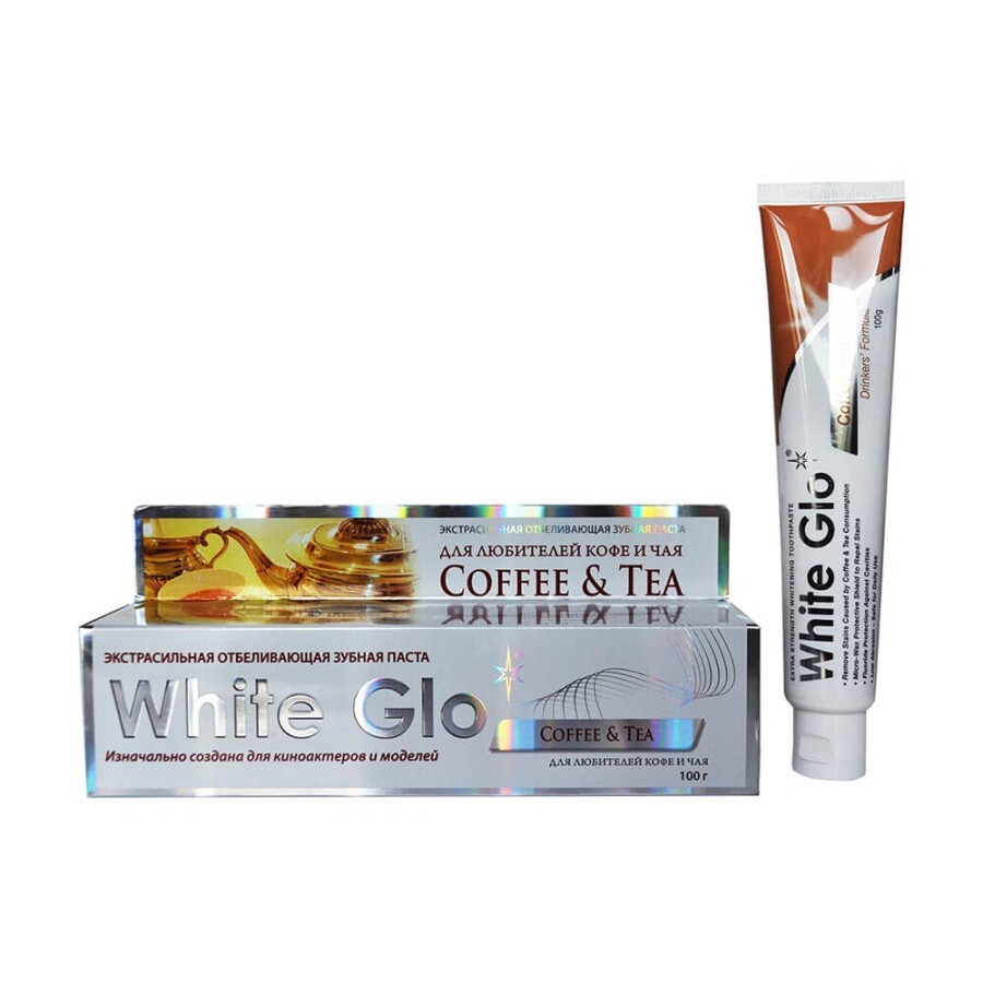 Зубная паста White Glo Кофе и чай отбеливающий 100 г: цены и характеристики