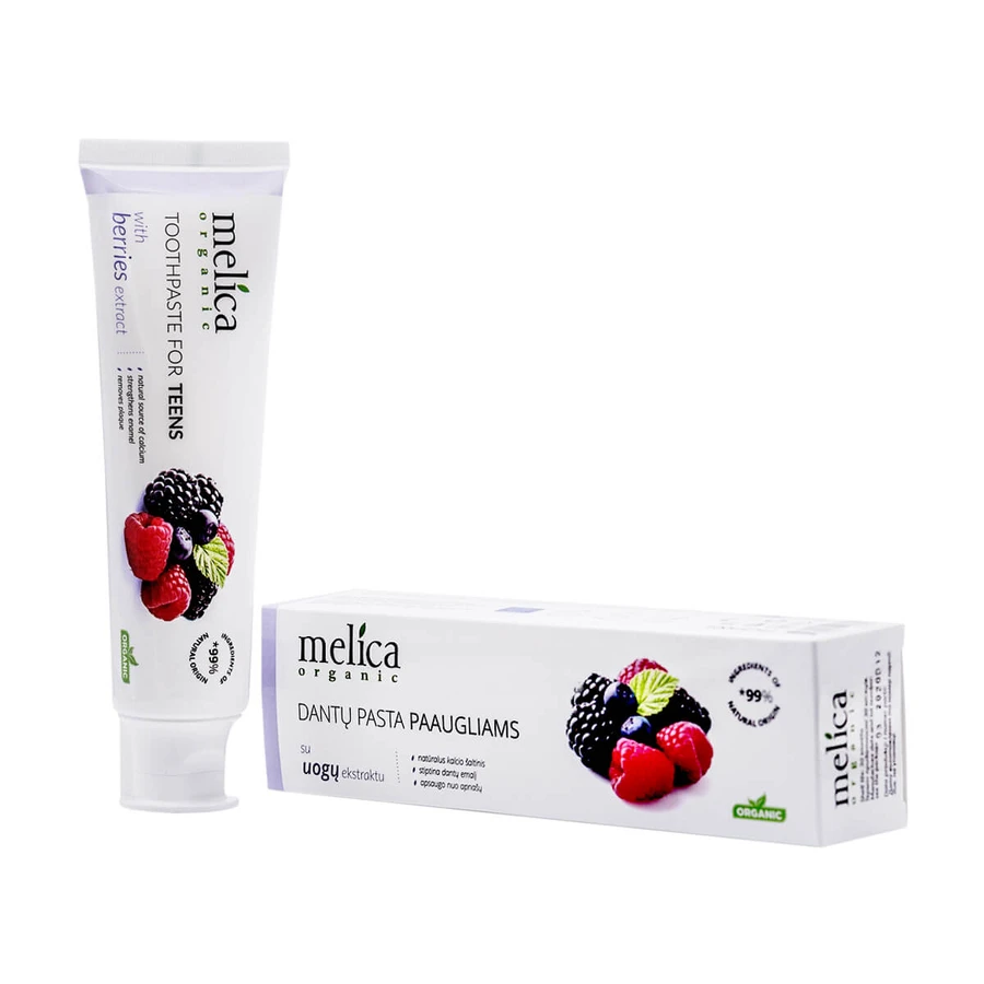 Зубна паста для підлітків Melica Organic Ягідний мікс, 100 мл: ціни та характеристики