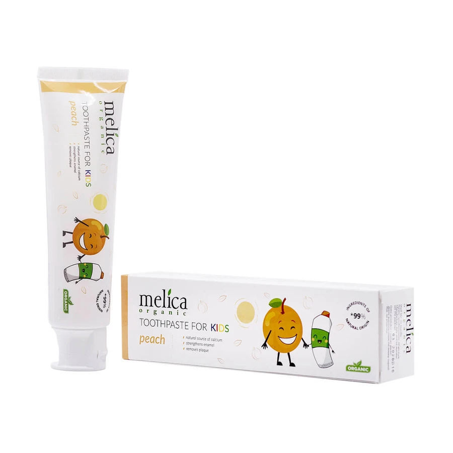Зубная паста детская Melica Organic Персик, 100 мл: цены и характеристики
