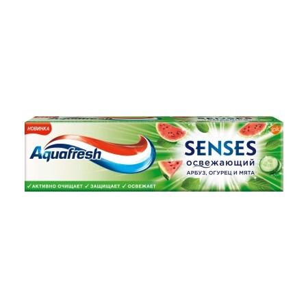 Зубна паста Aquafresh Senses Освіжний кавун, 75 мл