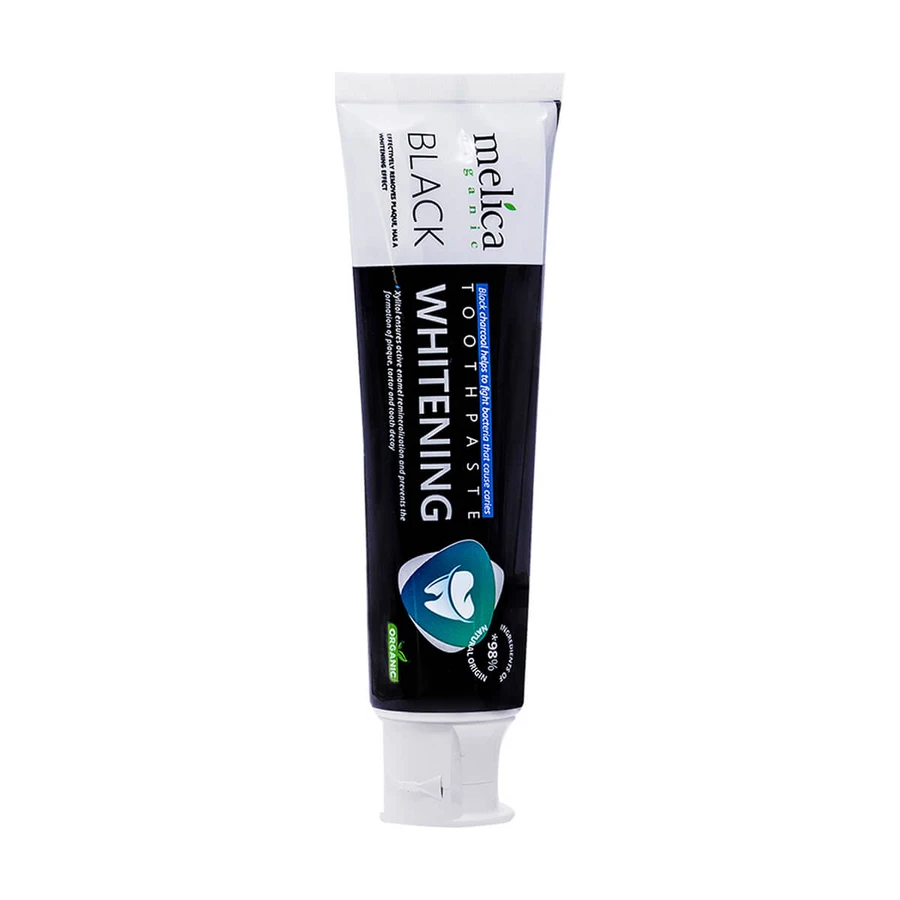 Зубная паста отбеливающая Melica Organic с черным древесным углем, 100 мл: цены и характеристики