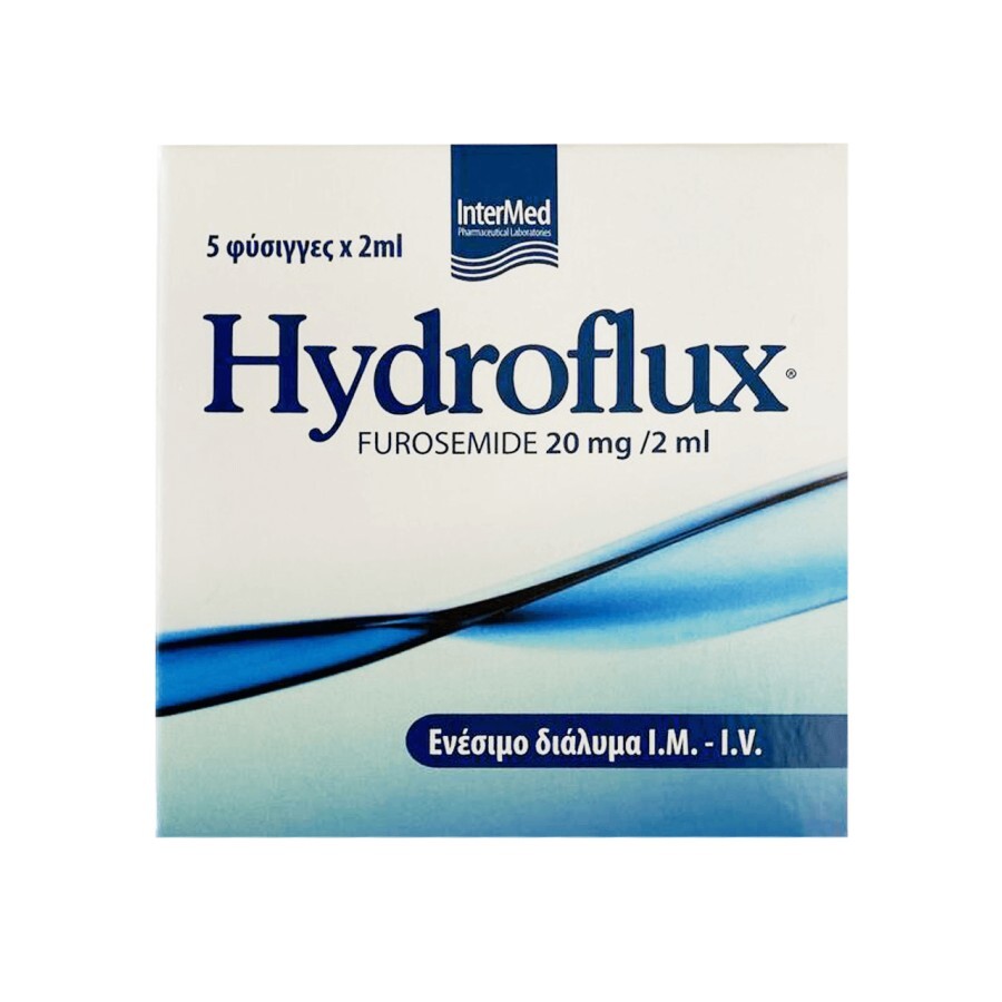 Hydroflux діюча речовина фуросемід 20 мг/2 мл ампули №5: ціни та характеристики