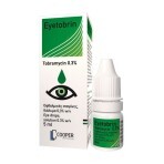 Tobrex (Тобрекс) действующее вещество - тобрамицин кап. глаз. 0,3 % фл.-капельн. 5 мл: цены и характеристики
