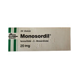 Monosordil 20 мг діюча речовина мононітрат табл. №50