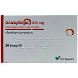 Glucophage (Глюкофаж) діюча речовина Метформін табл. 850 mg №30