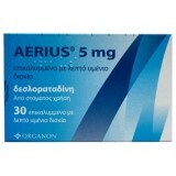 Aerius (Эриус ) действующее вещество Дезлоратадин табл. 5 mg №30