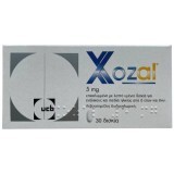 Xozal действующее вещество Левоцетиризину дигидрохлорид табл. 5mg №30