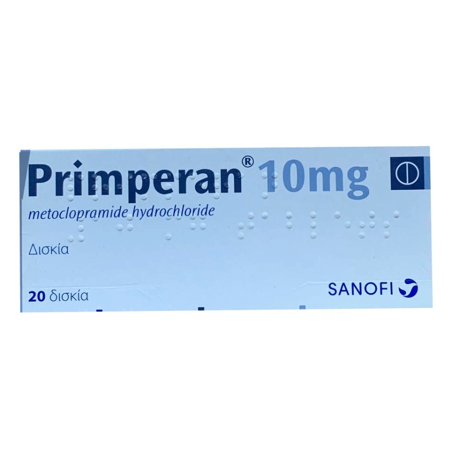 Primperan 10 мг действ. вещество метоклопрамид табл. №20: цены и характеристики